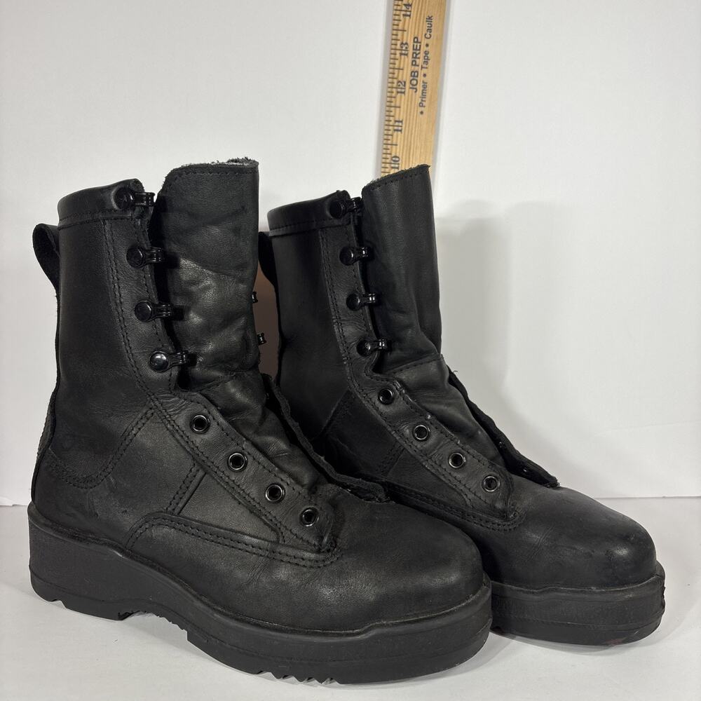 Vibram Gore-Tex Black Leather Thinsulate Work Boots Sz 4W